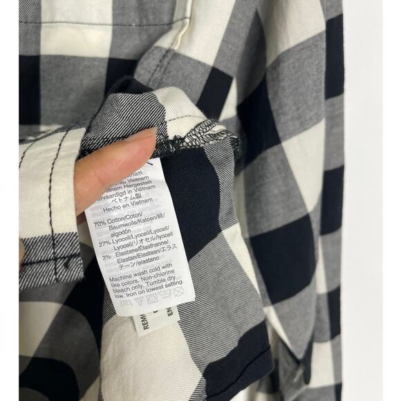 Madewell Buffalo Check Shirt-Jacket black white S - Picture 4 of 6